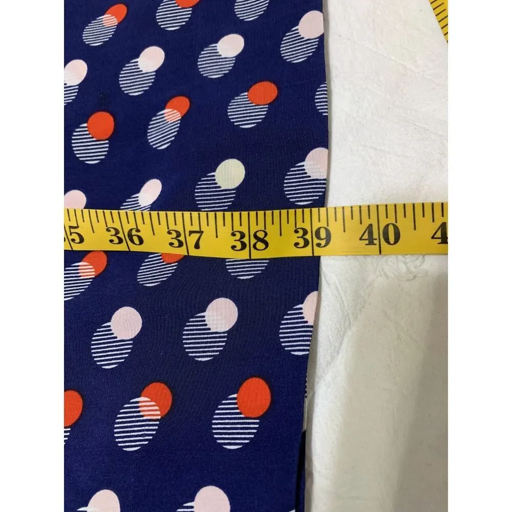 Kate Spade Villa Red White & Blue Polka Dot Dress Silk Size 12 Retro Career Work - Picture 5 of 7